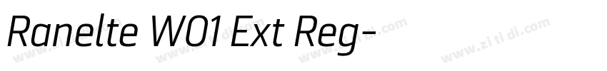 Ranelte W01 Ext Reg字体转换